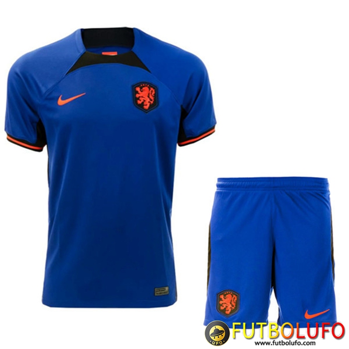 Camisetas Futbol Países Bajos Segunda + Cortos Copa Del Mundo 2022
