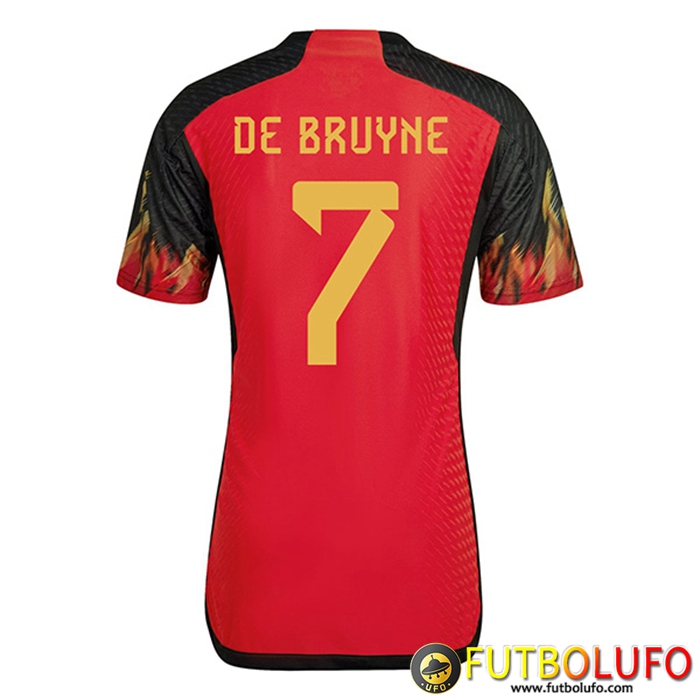 Camisetas De Futbol Bélgica (DE BRUYNE #7) Copa Del Mundo 2022 Primera
