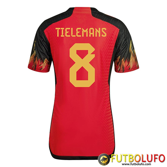 Camisetas De Futbol Bélgica (TIELEMANS #8) Copa Del Mundo 2022 Primera