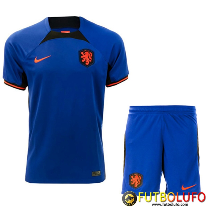 Camisetas De Futbol Países Bajos Segunda + Cortos 2022/2023