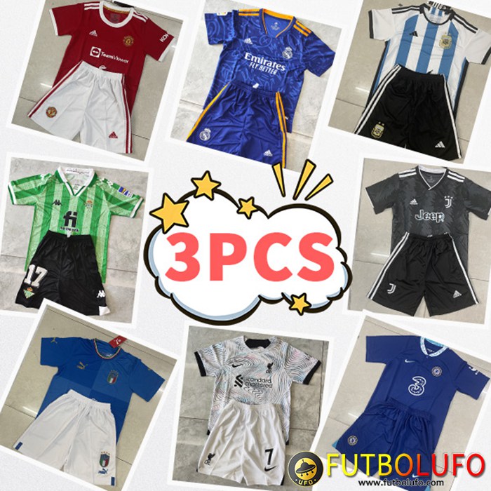 Camisetas De Futbol Ninos - Enviado Al Azar 3PCS