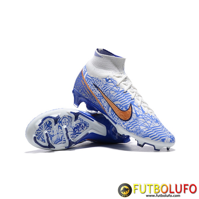 Nike Botas De Fútbol Air Zoom Mercurial Superfly IX Elite FG Azul/Blanco