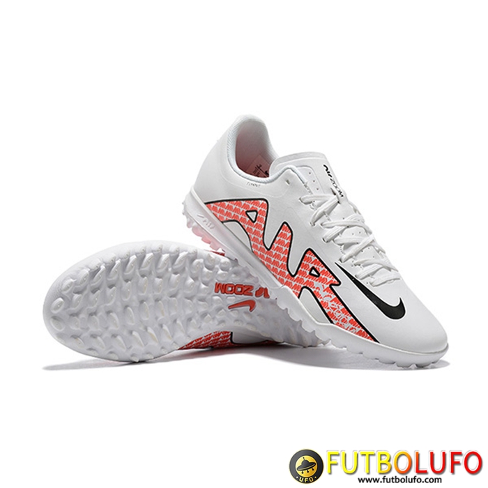 Nike Botas De Fútbol Air Zoom Mercurial Vapor- XV Academy TF Blanco/Rojo