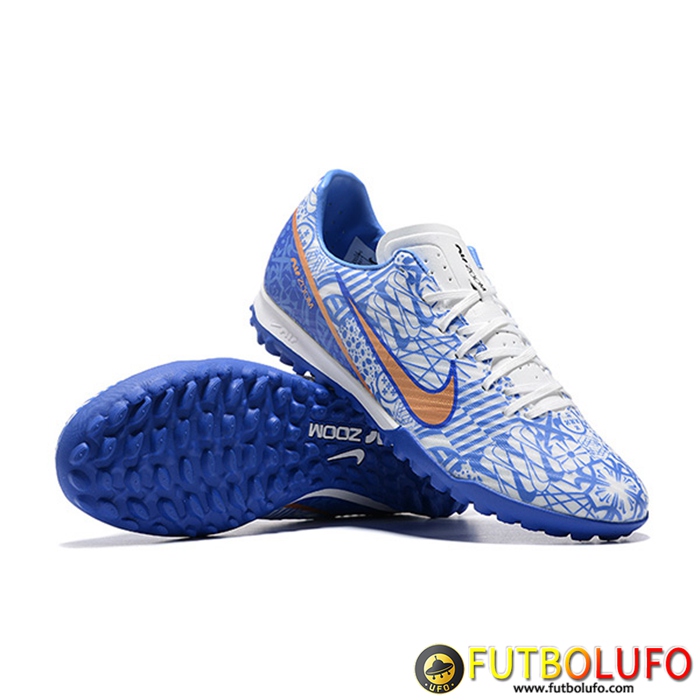 Nike Botas De Fútbol Air Zoom Mercurial Vapor- XV Academy TF Azul/Blanco