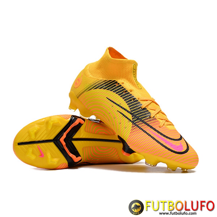 Nike Botas De Fútbol Mercurial 14 High Gang FG Naranja
