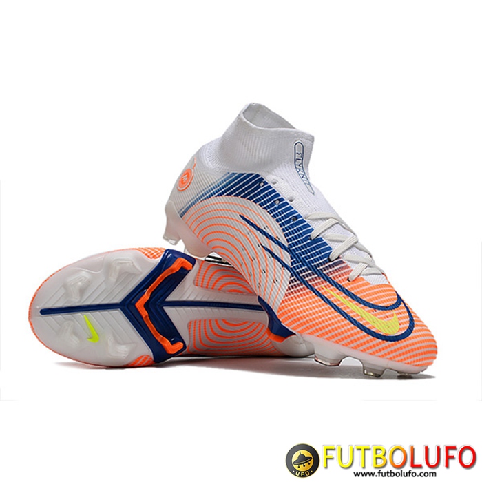 Nike Botas De Fútbol Mercurial 14 High Gang FG Blanco/Rosa