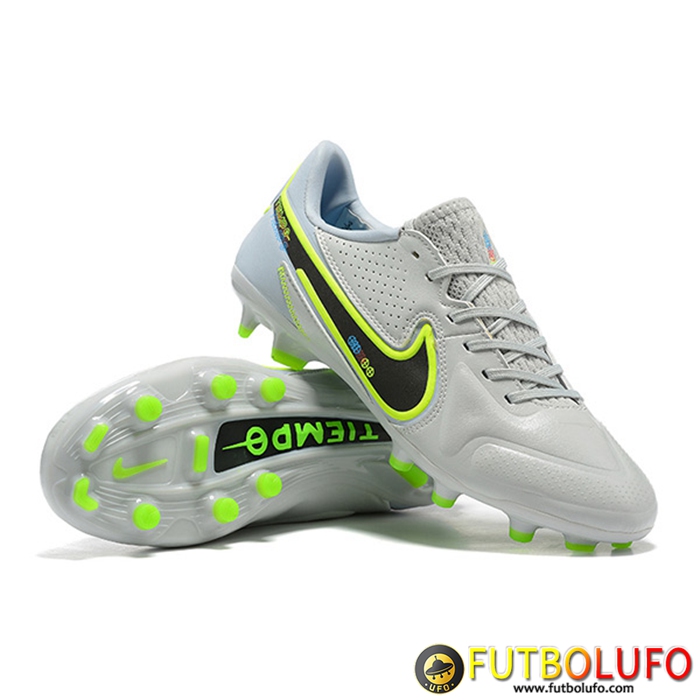 Nike Botas De Fútbol Tiempo Legend 9FG Gris Claro