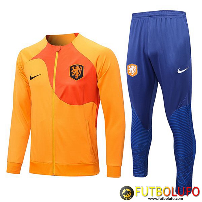 Chandal Equipos De Futbol - Chaqueta Países Bajos Naranja 2022/2023