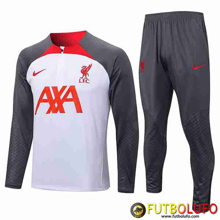 Chandal Equipos De Futbol FC Liverpool Blanco/Gris 2022/2023