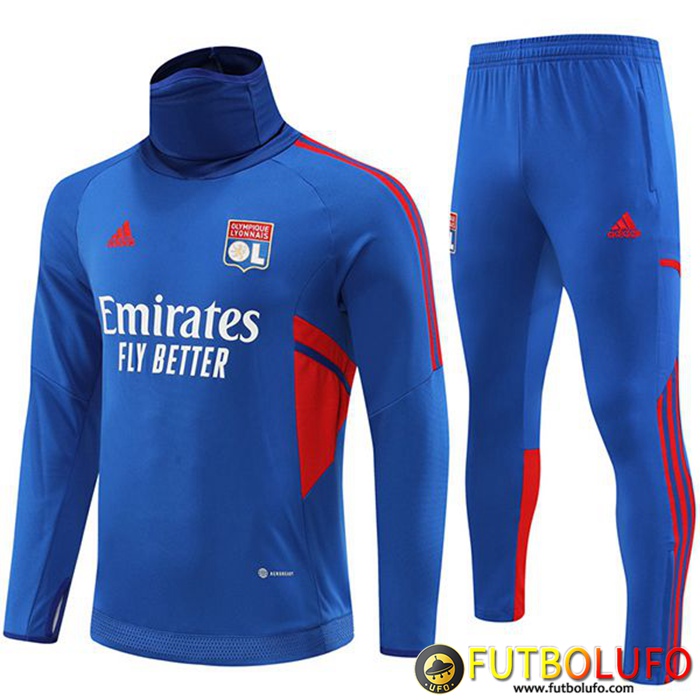 Chandal Equipos De Futbol lyon cuello alto Azul 2022/2023
