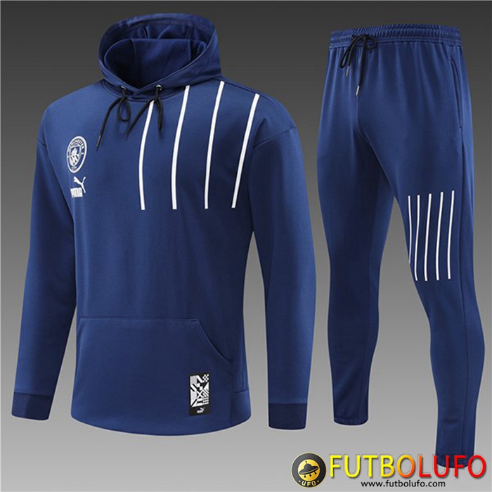 Chaqueta Con Capucha Chandal Manchester City Ninos Azul marino 2022/2023