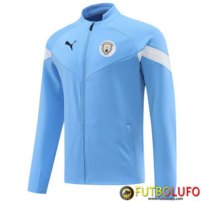 Chaquetas Futbol Manchester City Azul Claro 2022/2023