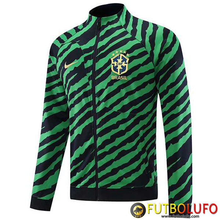 Chaquetas Futbol Brasil Verde/Negro 2022/2023