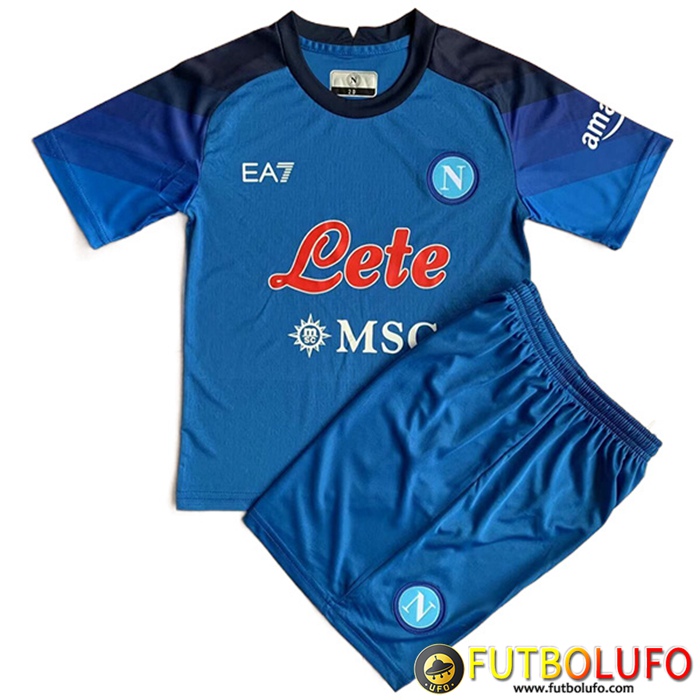 Nueva Camisetas De Futbol SSC Napoli Ninos Primera 2022/2023