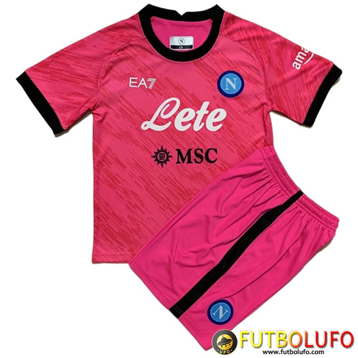 Nueva Camisetas De Futbol SSC Napoli Ninos Portero 2022/2023