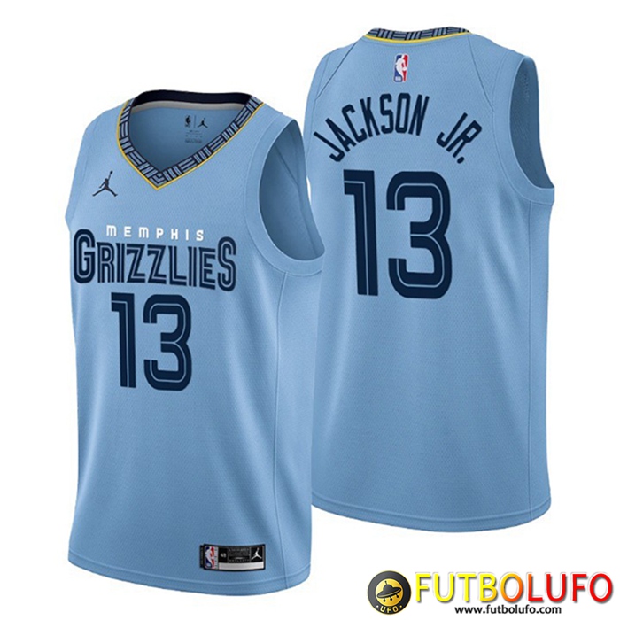 Camisetas Memphis Grizzlies (JACKSON JR. #13) 2022/23 Azul Claro