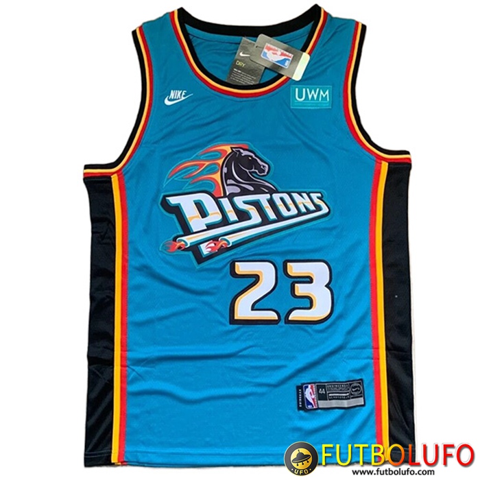 Camisetas Detroit Pistons (IVEY #23) 2022/23 Azul Claro