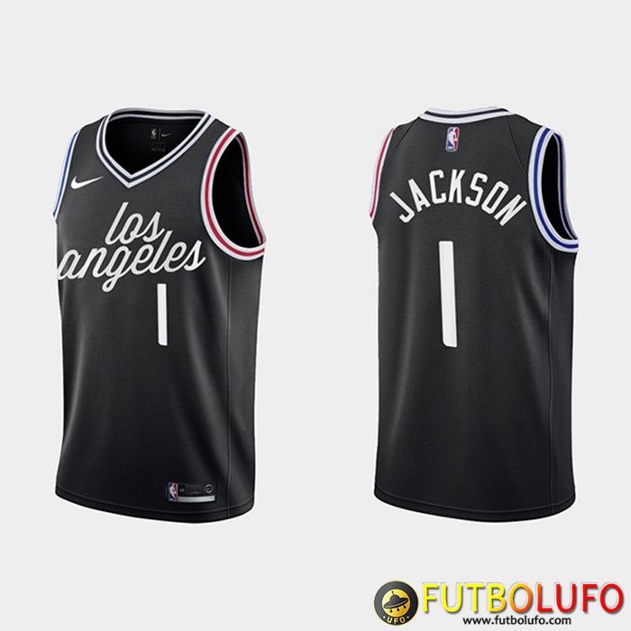 Camisetas Los Angeles Clippers (JACKSON #1) 2022/23 Negro