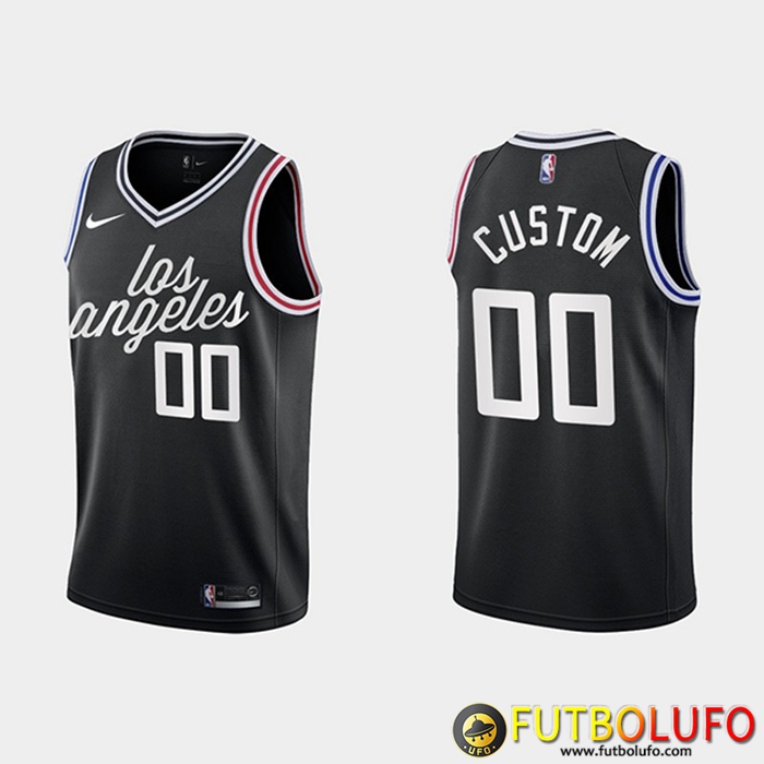 Camisetas Los Angeles Clippers (CUSTOM #00) 2022/23 Negro