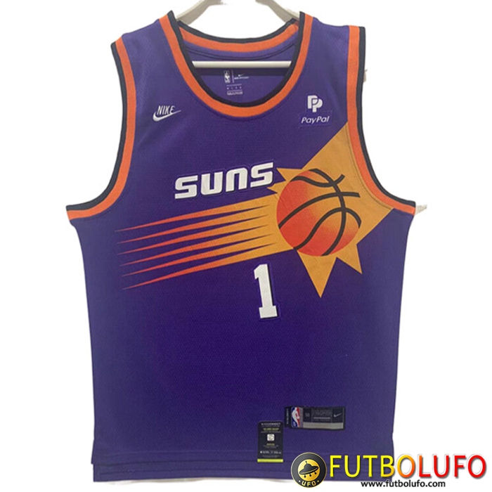 Camisetas Phoenix Suns (BOOKER #1) 2022/23 Violeta