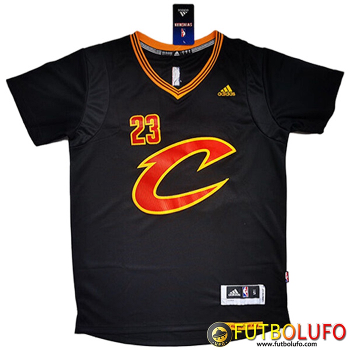 Camisetas Cleveland Cavaliers (JAMES #23) 2022/23 Negro