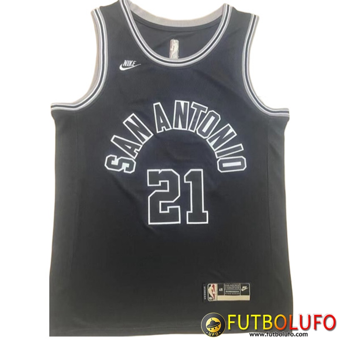 Camisetas San Antonio Spurs (DUNCAN #21) 2022/23 Negro