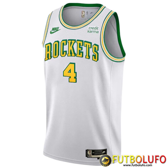 Camisetas Houston Rockets (GREEN #4) 2022/23 Blanco