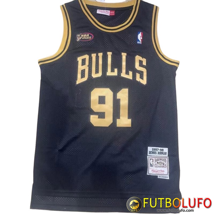 Camisetas Chicago Bulls (BULLS #91) 2022/23 Negro