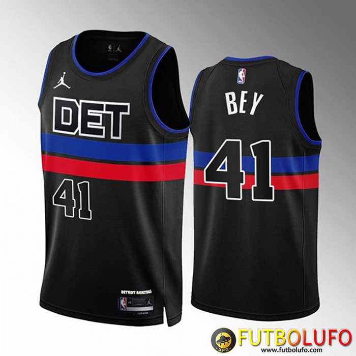 Camisetas Detroit Pistons (BEY #41) 2022/23 Negro