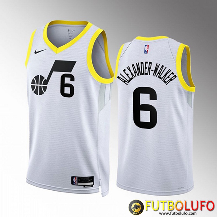 Camisetas Utah Jazz (ALEXANDER-WALXER #6) 2022/23 Blanco