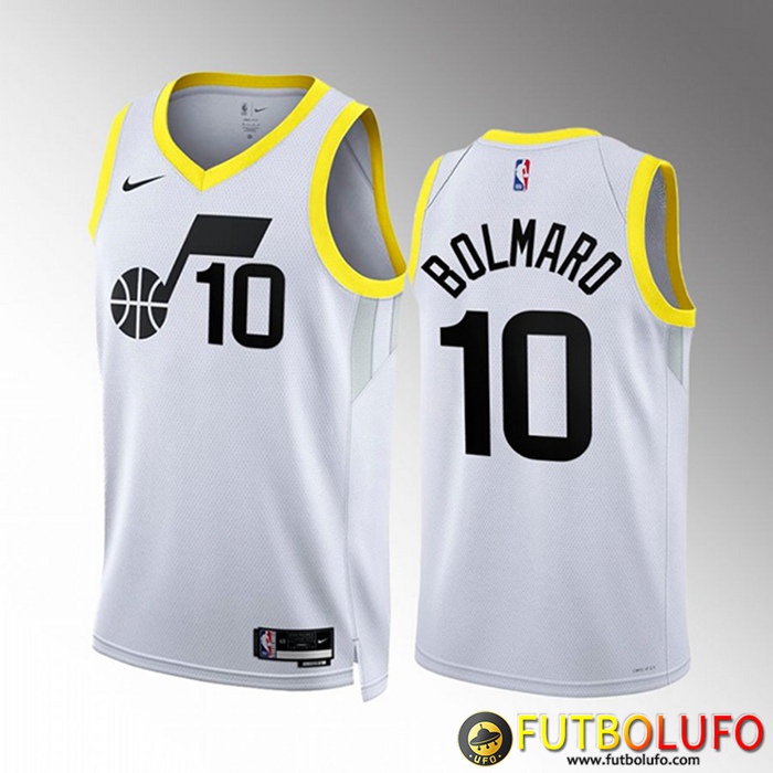Camisetas Utah Jazz (BOLMARO #10) 2022/23 Blanco