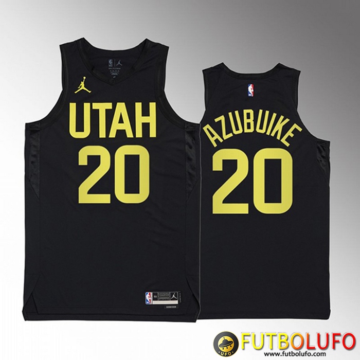 Camisetas Utah Jazz (AZUBUIKE #20) 2022/23 Negro