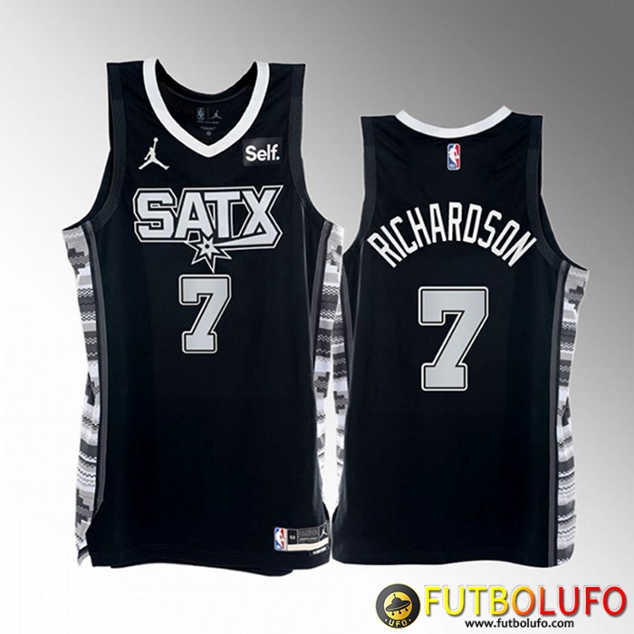 Camisetas San Antonio Spurs (RICHARDSON #7) 2022/23 Negro
