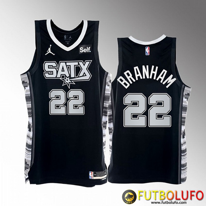 Camisetas San Antonio Spurs (BRANHAM #22) 2022/23 Negro