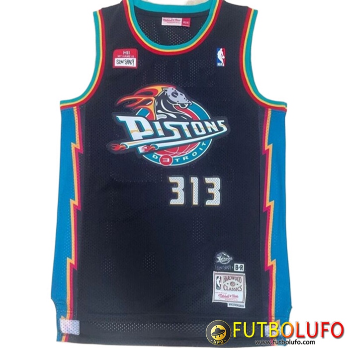 Camisetas Detroit Pistons (SHADY #313) 2022/23 Negro