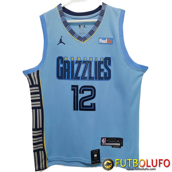 Camisetas Memphis Grizzlies (MORANT #12) 2022/23 Azul Claro