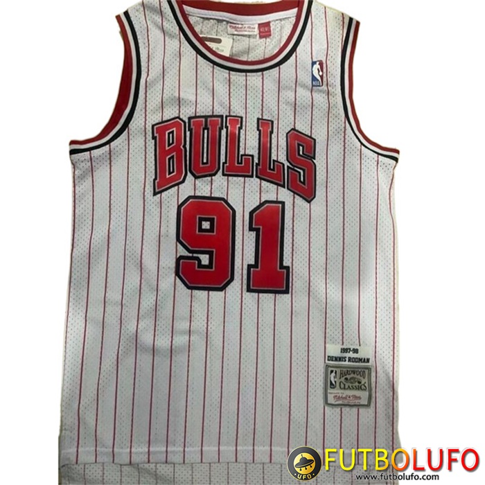 Camisetas Chicago Bulls (RODMAN #91) 2022/23 Blanco