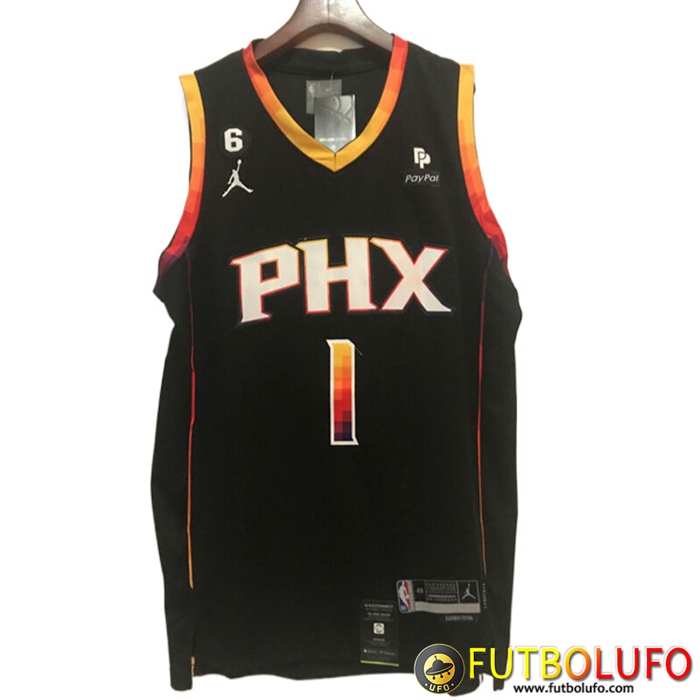 Camisetas Phoenix Suns(BOOKER #1) 2022/23 Negro