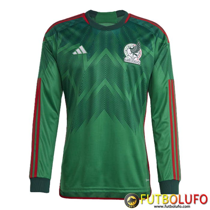 Nueva Camisetas De Futbol México Primera Manga Larga Copa Del Mundo 2022