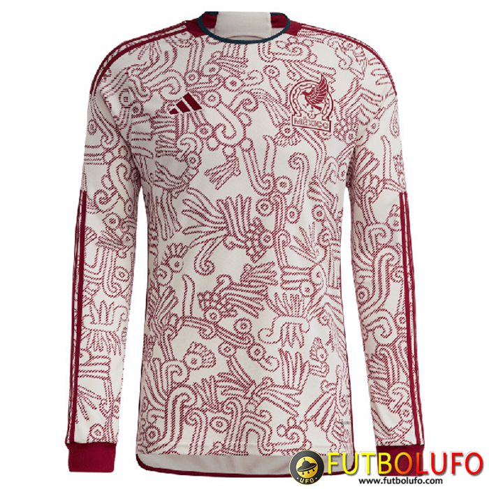 Nueva Camisetas De Futbol México Segunda Manga Larga Copa Del Mundo 2022