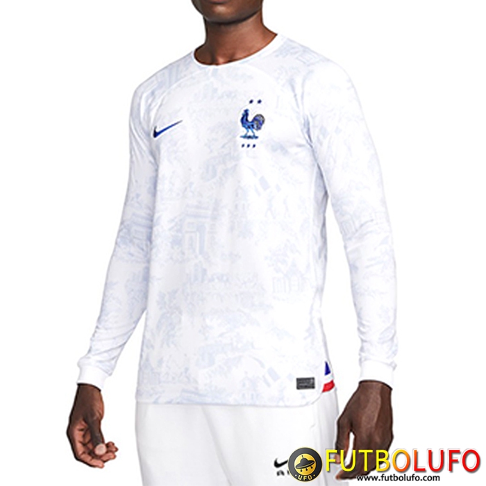 Nueva Camisetas De Futbol Francia Segunda Manga Larga Copa Del Mundo 2022
