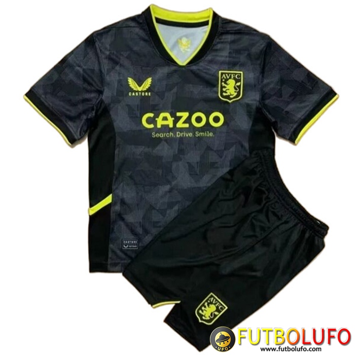 Nueva Camisetas De Futbol Aston Villa Ninos Tercera 2022/2023