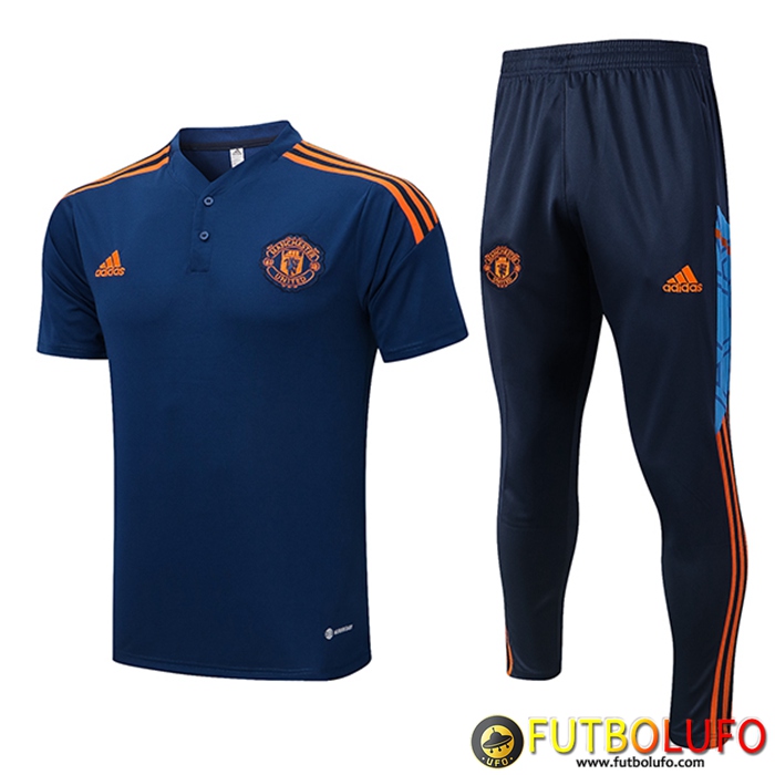 Camiseta Polo Manchester United Azul marino 2022/2023