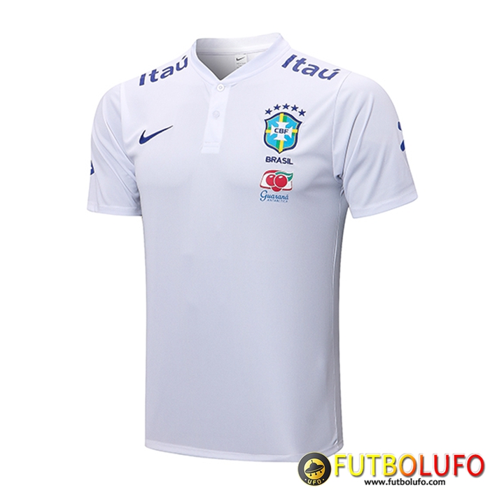 Camiseta Polo Brasil Blanco 2022/2023