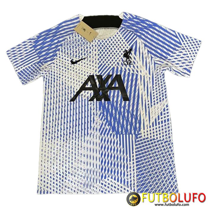 Camiseta Entrenamiento FC Liverpool Azul/Blanco 2022/2023