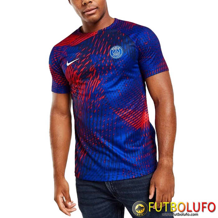 Camiseta Entrenamiento Nike PSG Azul/Rojo 2022/2023