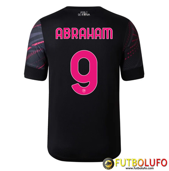 Camisetas De Futbol AS Roma (ABRAHAM #9) 2022/2023 Tercera