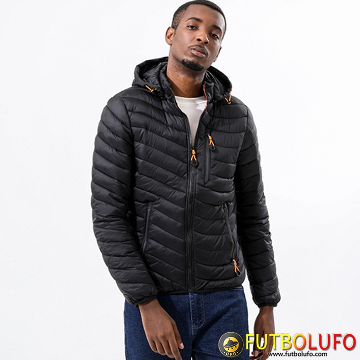 Chaqueta De Plumas Con Capucha Mode Térmico Negro 2022