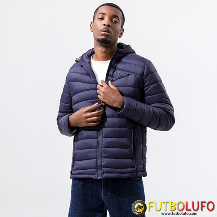 Chaqueta De Plumas Con Capucha Slim Térmico Azul marino 2022