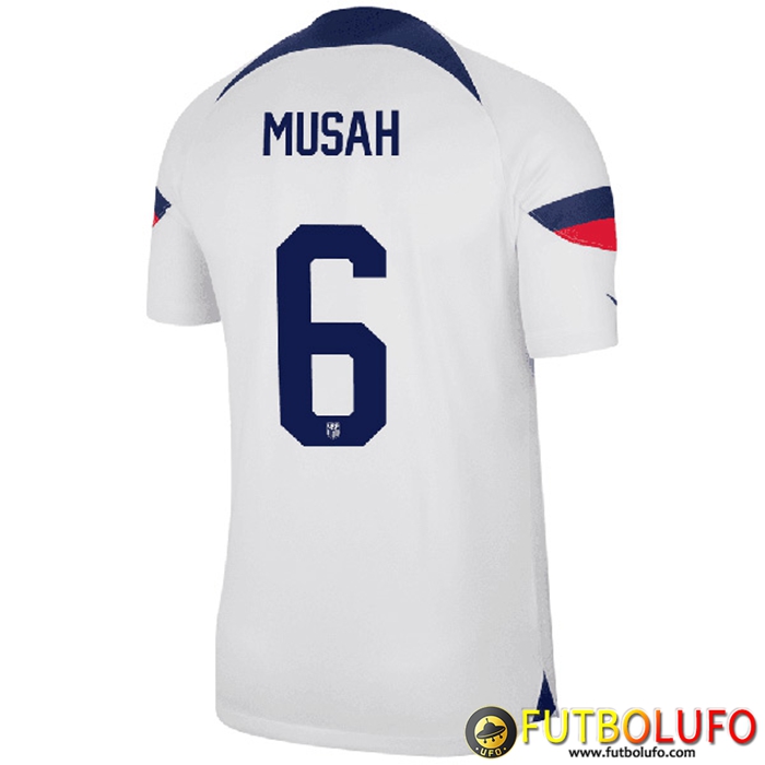 Camiseta Equipo Nacional Estados Unidos (MUSAH #6) 2022/2023 Primera